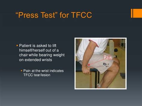 tfcc tear special test|tfcc push up test.